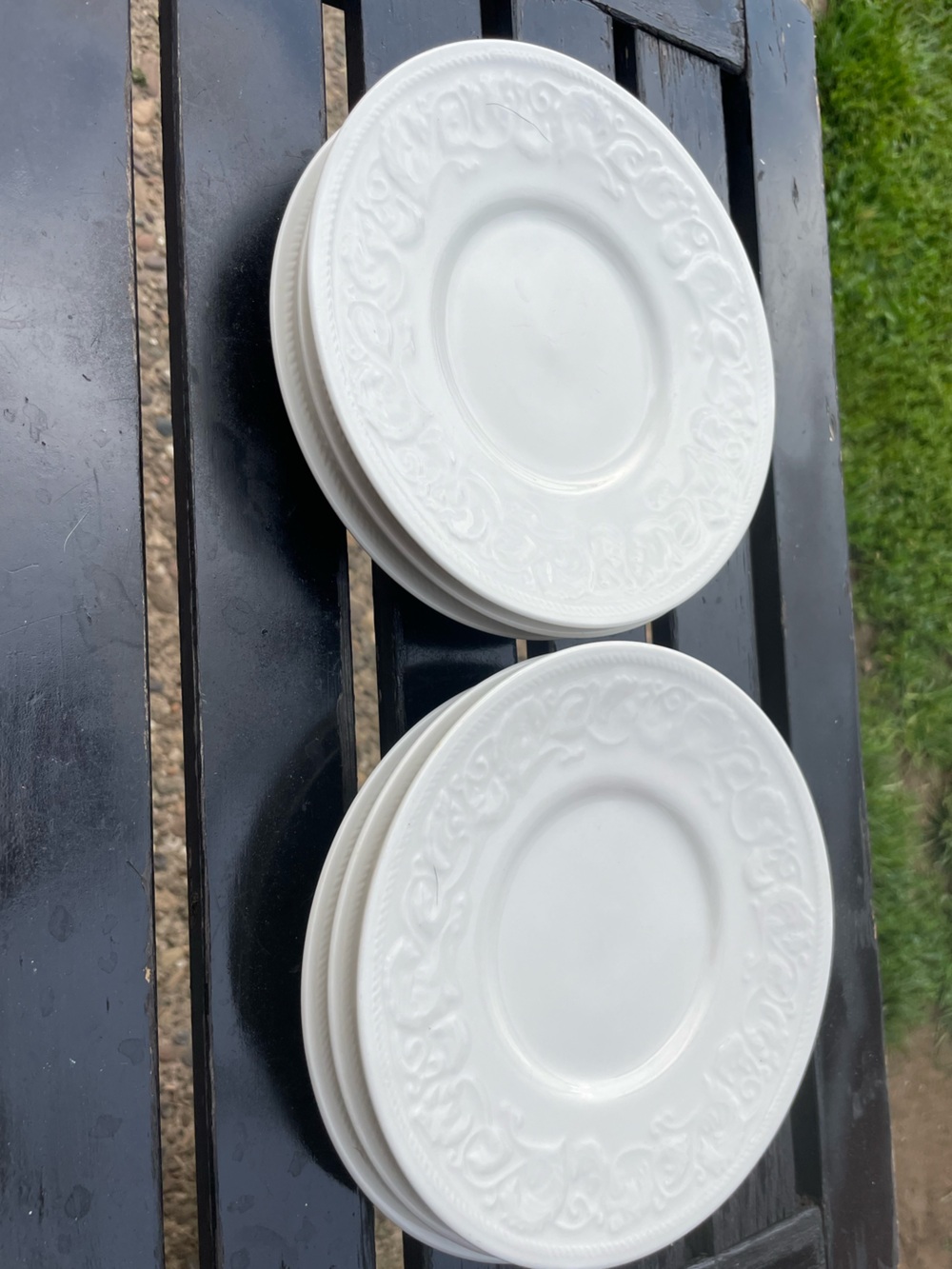 6 FARBERWARE ALSACE #4242 CHINA SET OF Six 6 1/4" BREAD BUTTER PLATES
